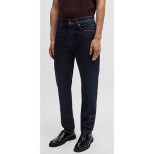 Size 38x36 Hugo Boss Maine Regular Fit Tall Comfort Stretch Denim in Dark Blue